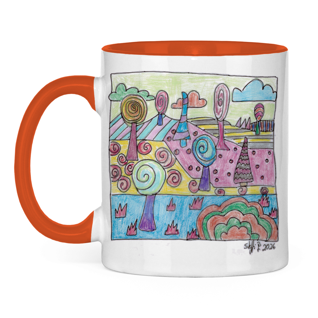 Tasse zweifarbig LolliBäume – Bild 6