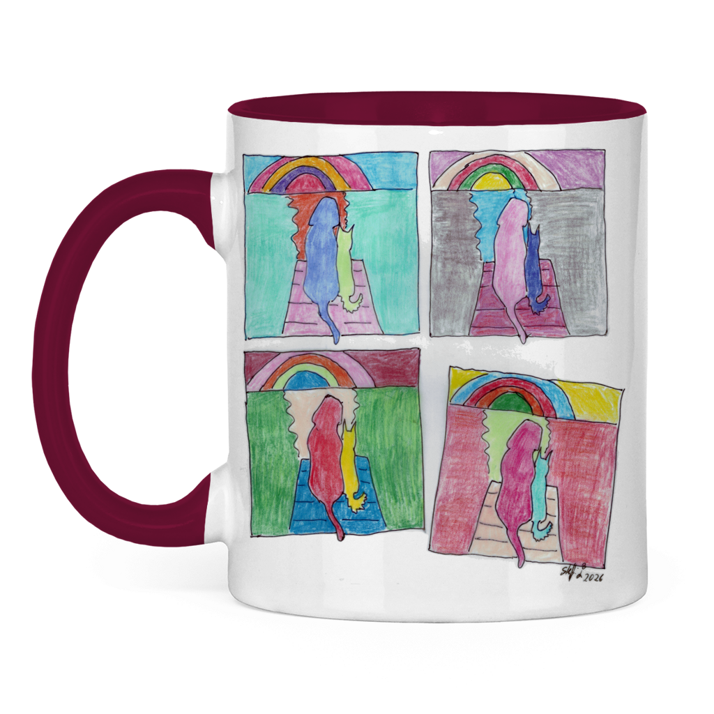 Tasse zweifarbig PastellHunde – Bild 7