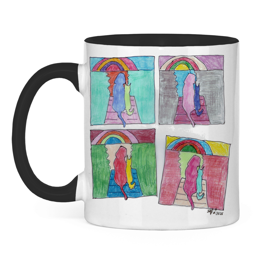 Tasse zweifarbig PastellHunde – Bild 8