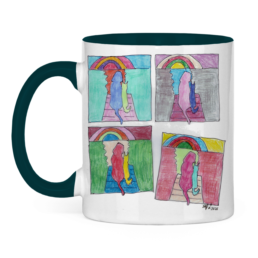 Tasse zweifarbig PastellHunde – Bild 9
