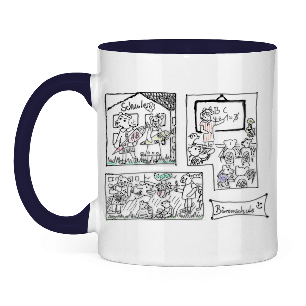 Tasse zweifarbig Bärenschule – Bild 11