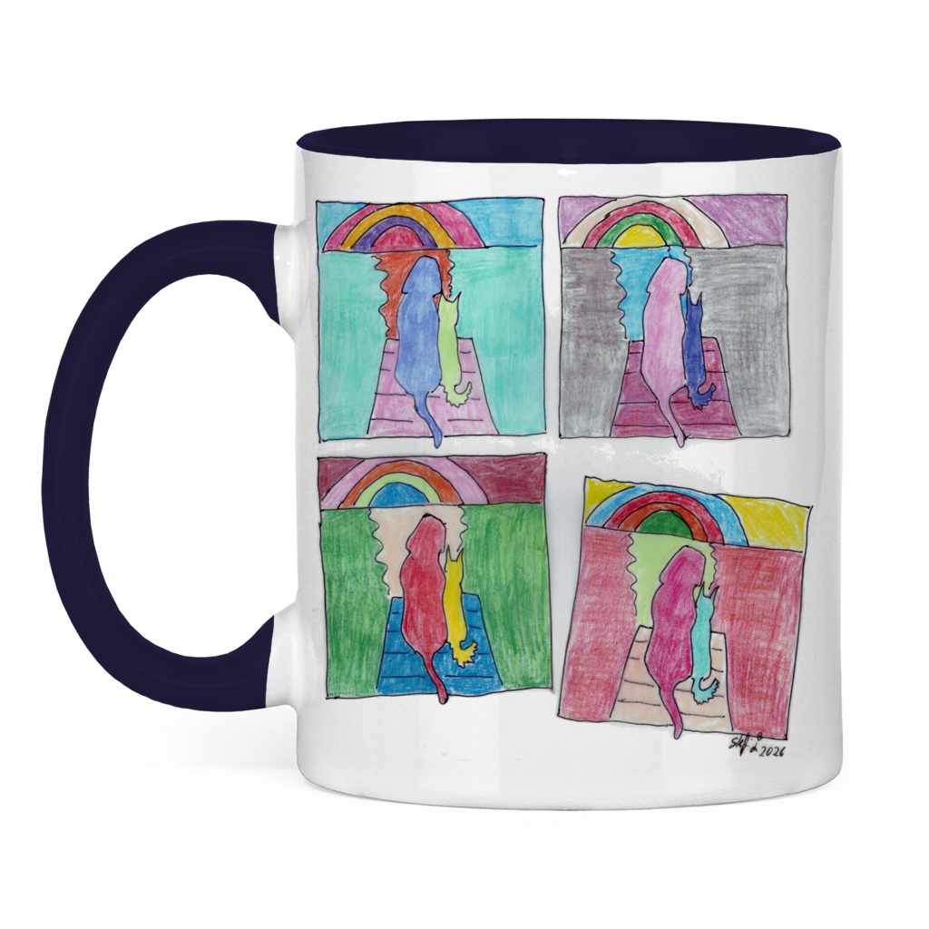 Tasse zweifarbig PastellHunde – Bild 10