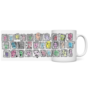 Panorama Tasse Köpfe