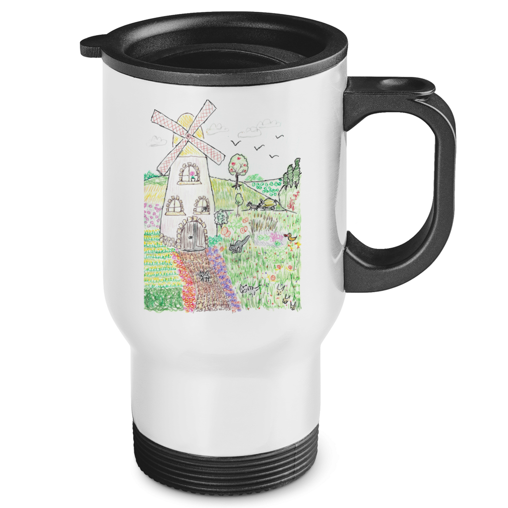Edelstahl-Thermobecher Windmühle
