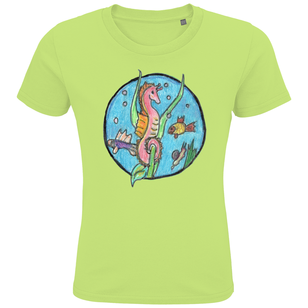 Kids Premium Bio T-Shirt Seepferdchen – Bild 2