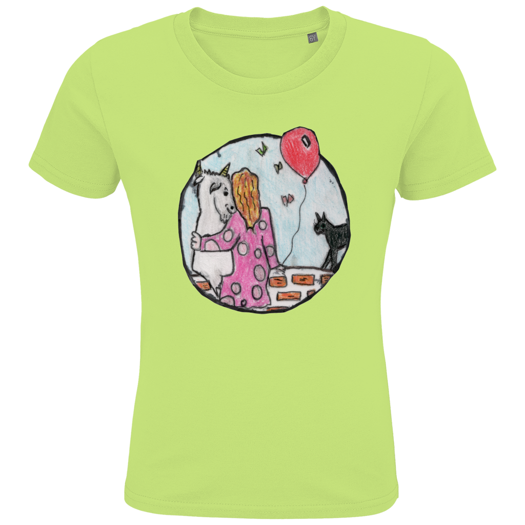 Kids Premium Bio T-Shirt Ziege – Bild 2