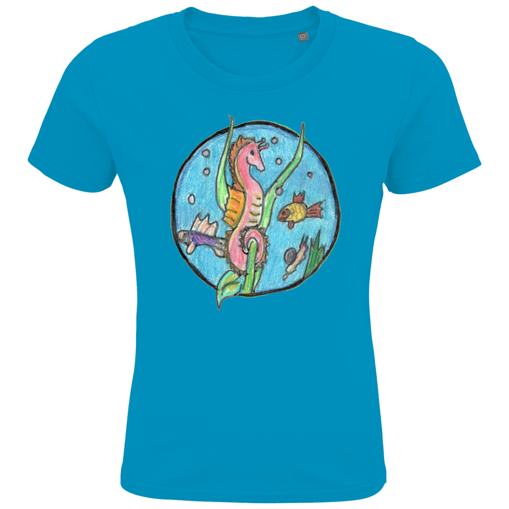 Kids Premium Bio T-Shirt Seepferdchen – Bild 3