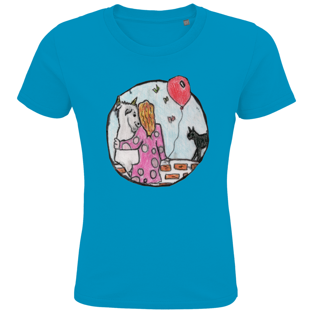 Kids Premium Bio T-Shirt Ziege – Bild 3