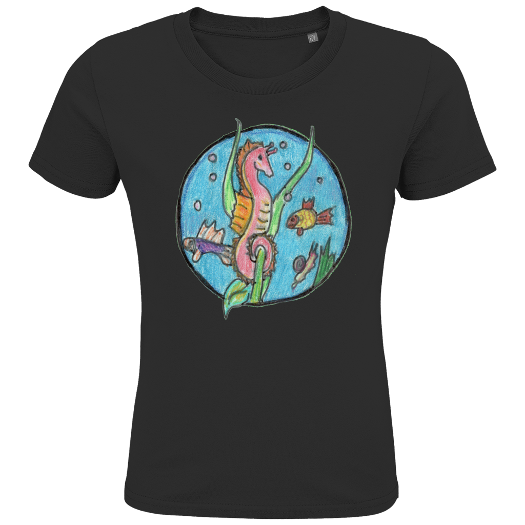 Kids Premium Bio T-Shirt Seepferdchen – Bild 4