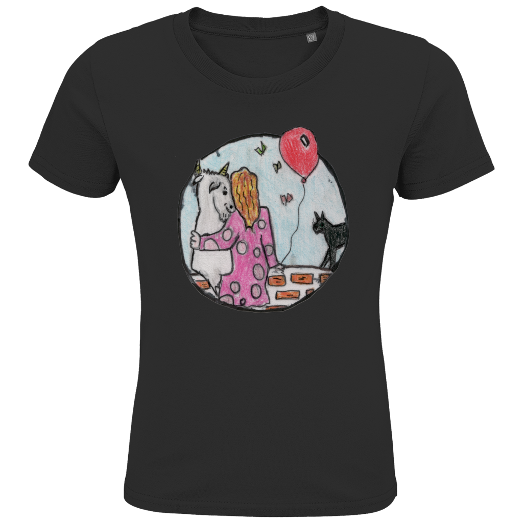 Kids Premium Bio T-Shirt Ziege – Bild 4