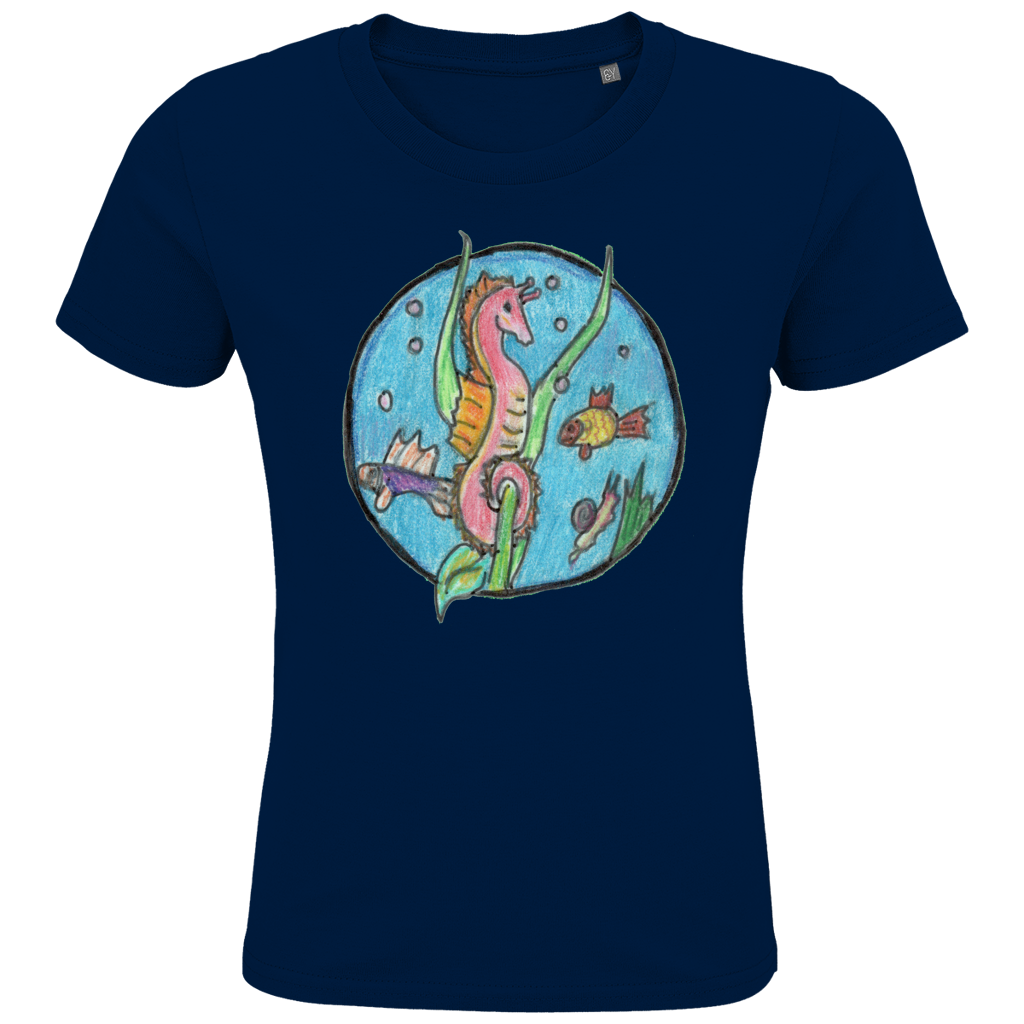 Kids Premium Bio T-Shirt Seepferdchen – Bild 5
