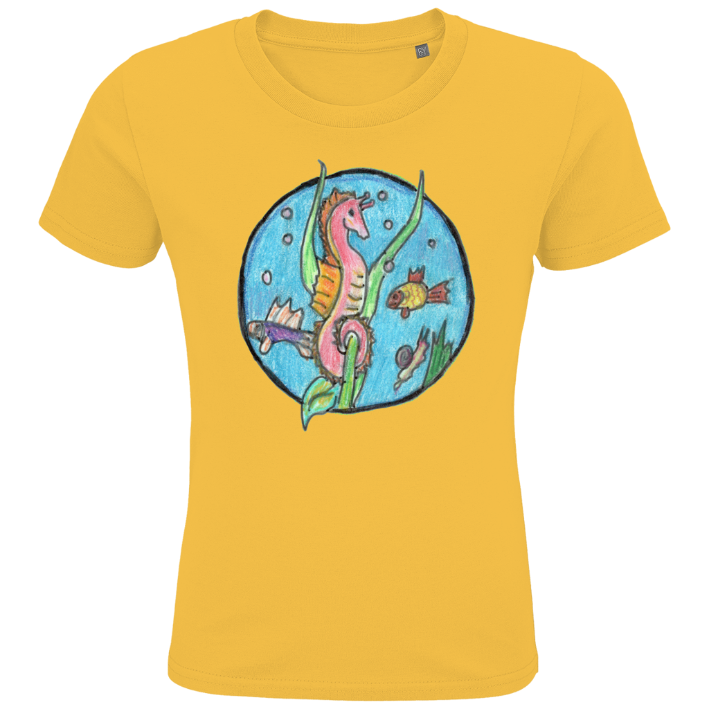 Kids Premium Bio T-Shirt Seepferdchen – Bild 6
