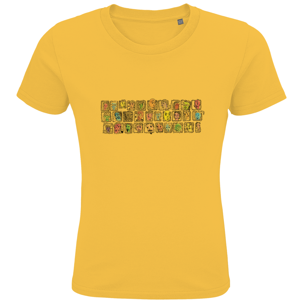 Kids Premium Bio T-Shirt Köpfe – Bild 3