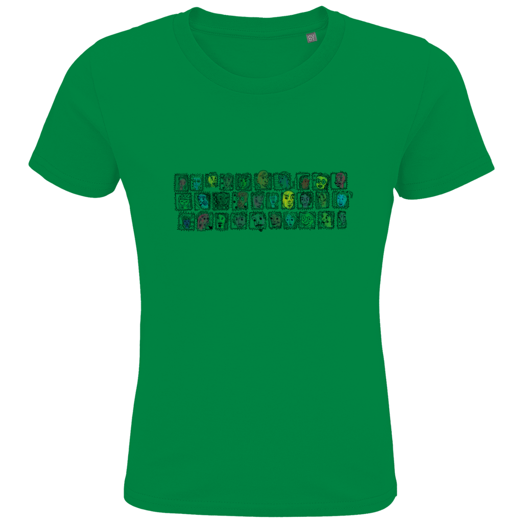 Kids Premium Bio T-Shirt Köpfe – Bild 4