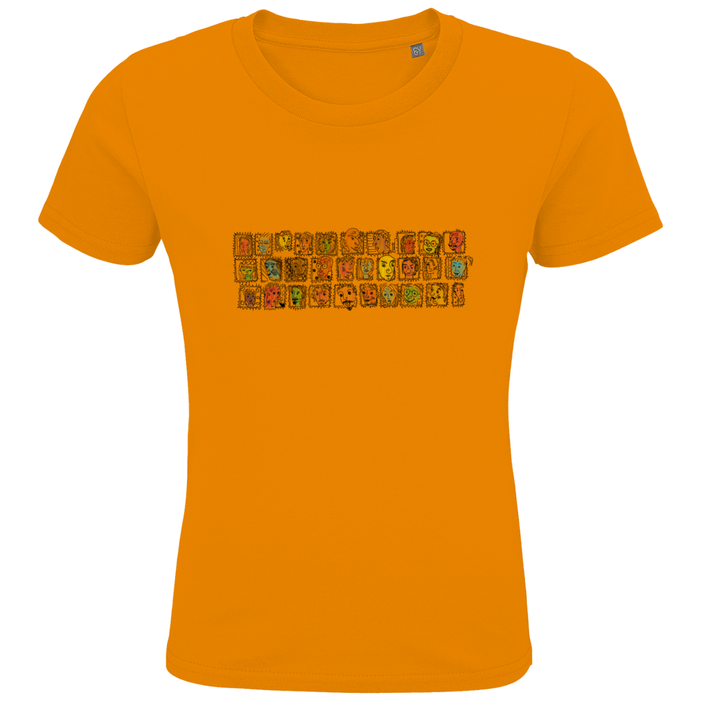 Kids Premium Bio T-Shirt Köpfe – Bild 5