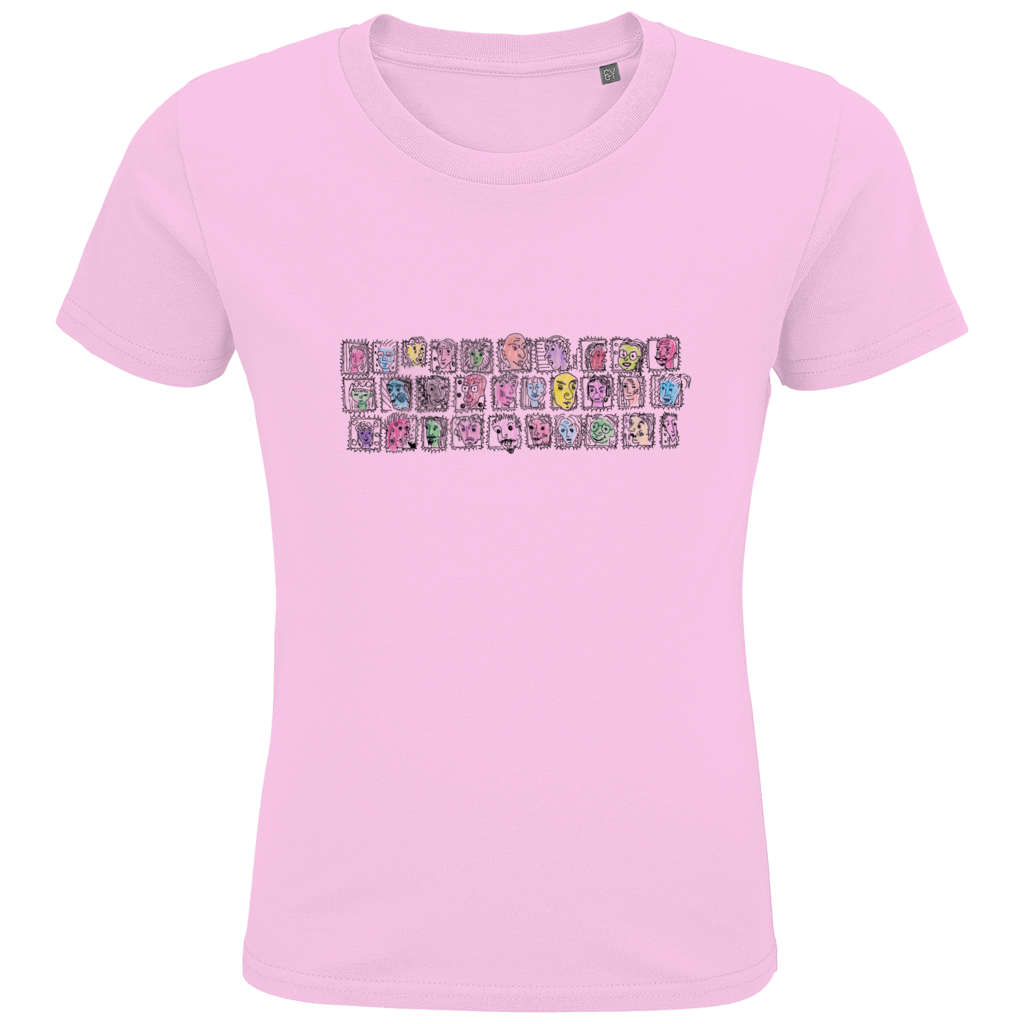 Kids Premium Bio T-Shirt Köpfe – Bild 6