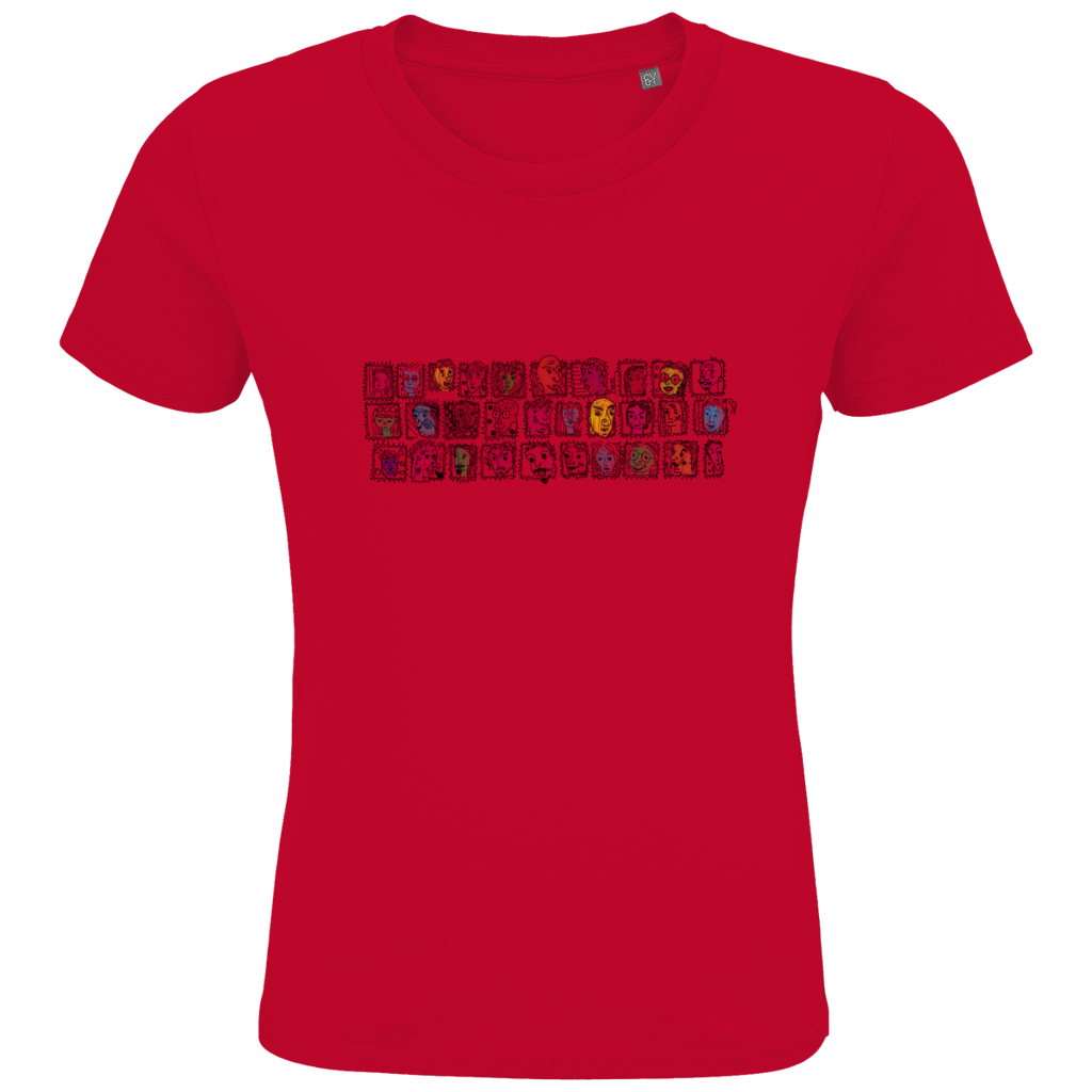 Kids Premium Bio T-Shirt Köpfe – Bild 7