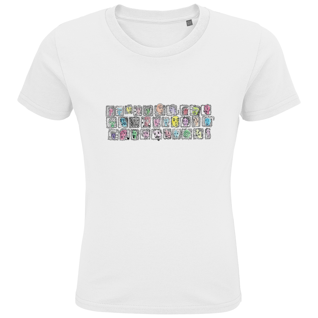 Kids Premium Bio T-Shirt Köpfe – Bild 8