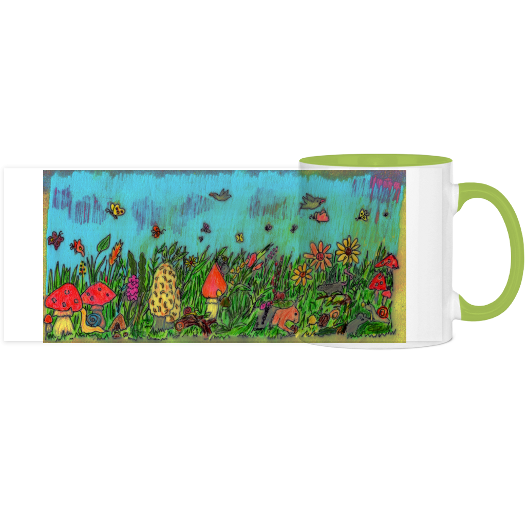 Panorama Tasse zweifarbig Pilzwiese – Bild 2