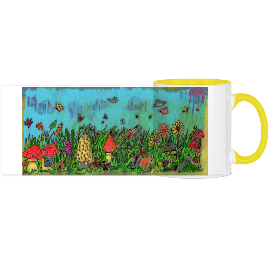 Panorama Tasse zweifarbig Pilzwiese – Bild 4