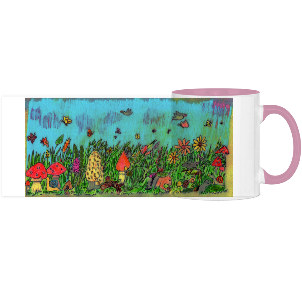 Panorama Tasse zweifarbig Pilzwiese – Bild 6