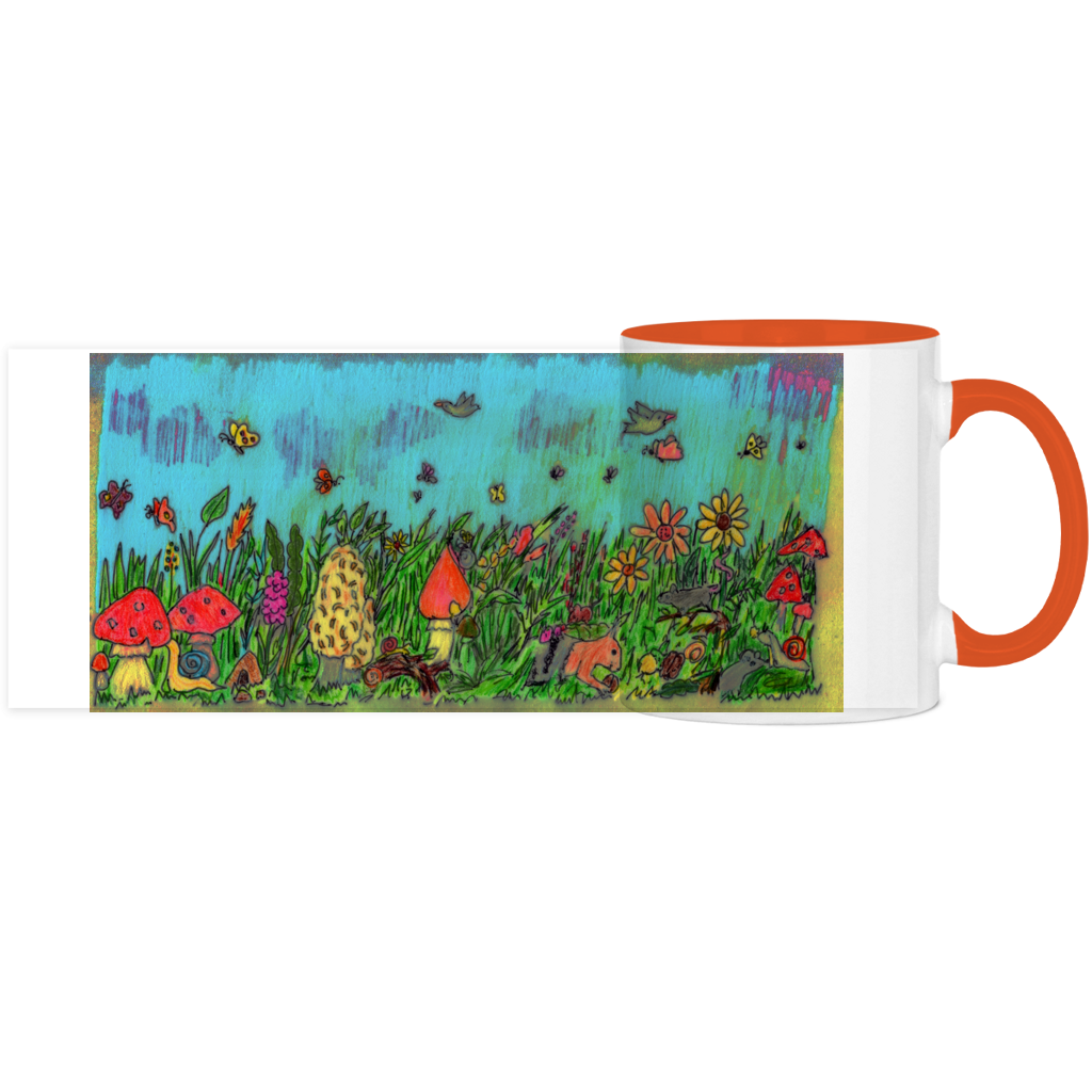 Panorama Tasse zweifarbig Pilzwiese – Bild 7
