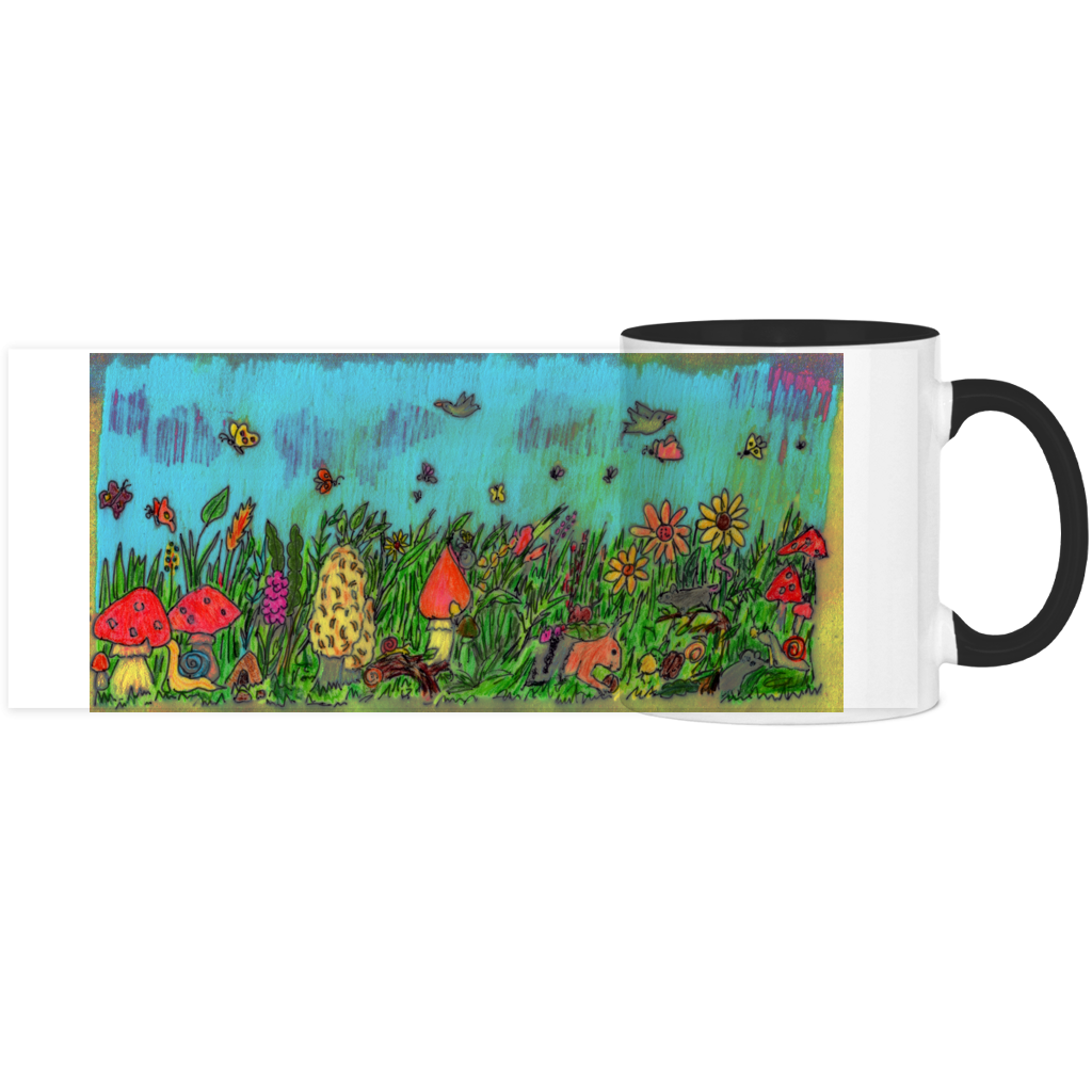 Panorama Tasse zweifarbig Pilzwiese – Bild 9
