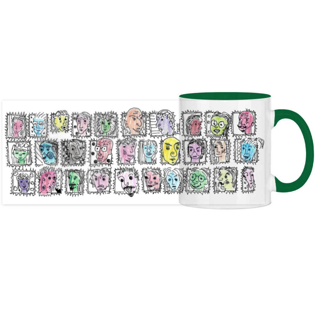 Panorama Tasse zweifarbig Köpfe – Bild 11