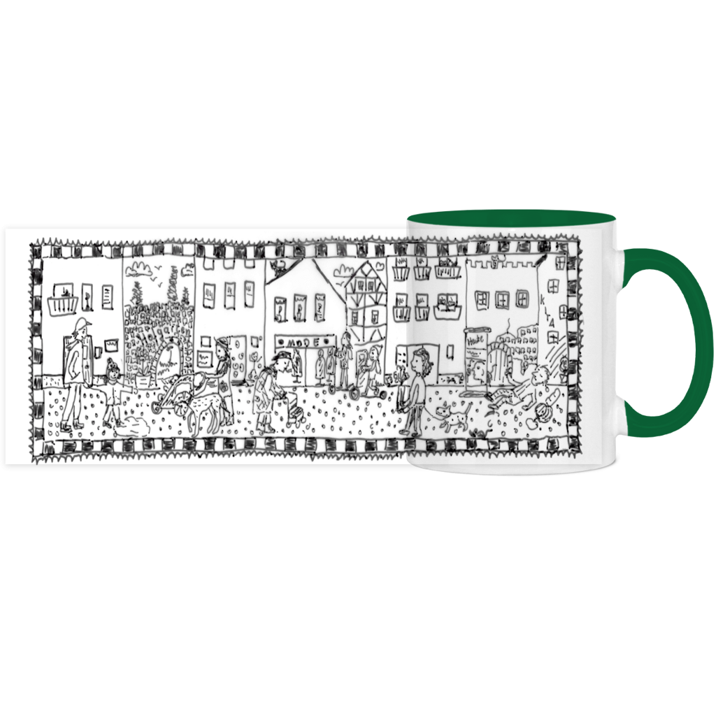 Panorama Tasse zweifarbig Strasse – Bild 11