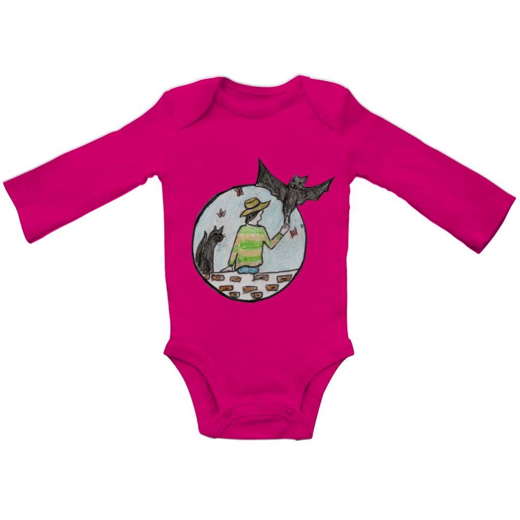 Baby Bio Bodysuite Langarm Fledermaus – Bild 3