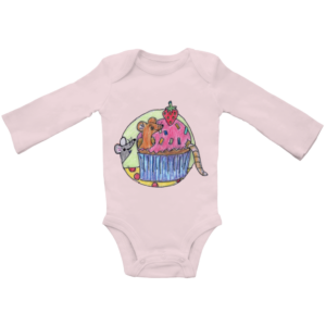 Baby Bio Bodysuite Langarm Mäuse