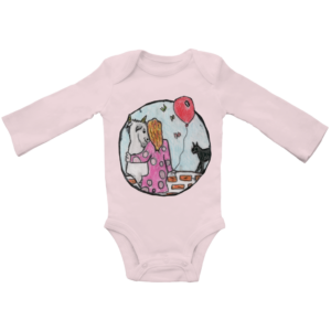 Baby Bio Bodysuite Langarm Ziege