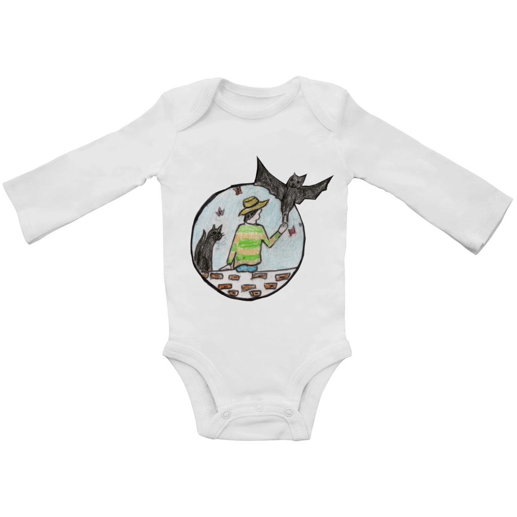 Baby Bio Bodysuite Langarm Fledermaus – Bild 4