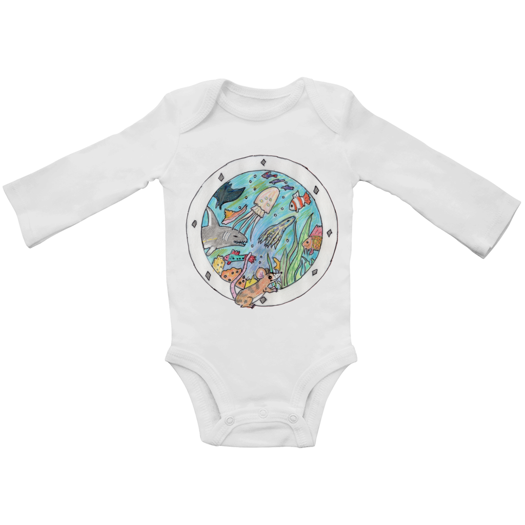 Baby Bio Bodysuite Langarm Bullauge – Bild 4