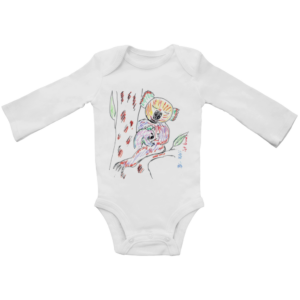 Baby Bio Bodysuite Langarm Die Welt ist Bunt - Koala