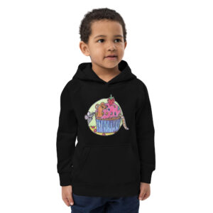 Öko-Kapuzenpullover für Kinder - Motiv Mäuse - Druck vorne