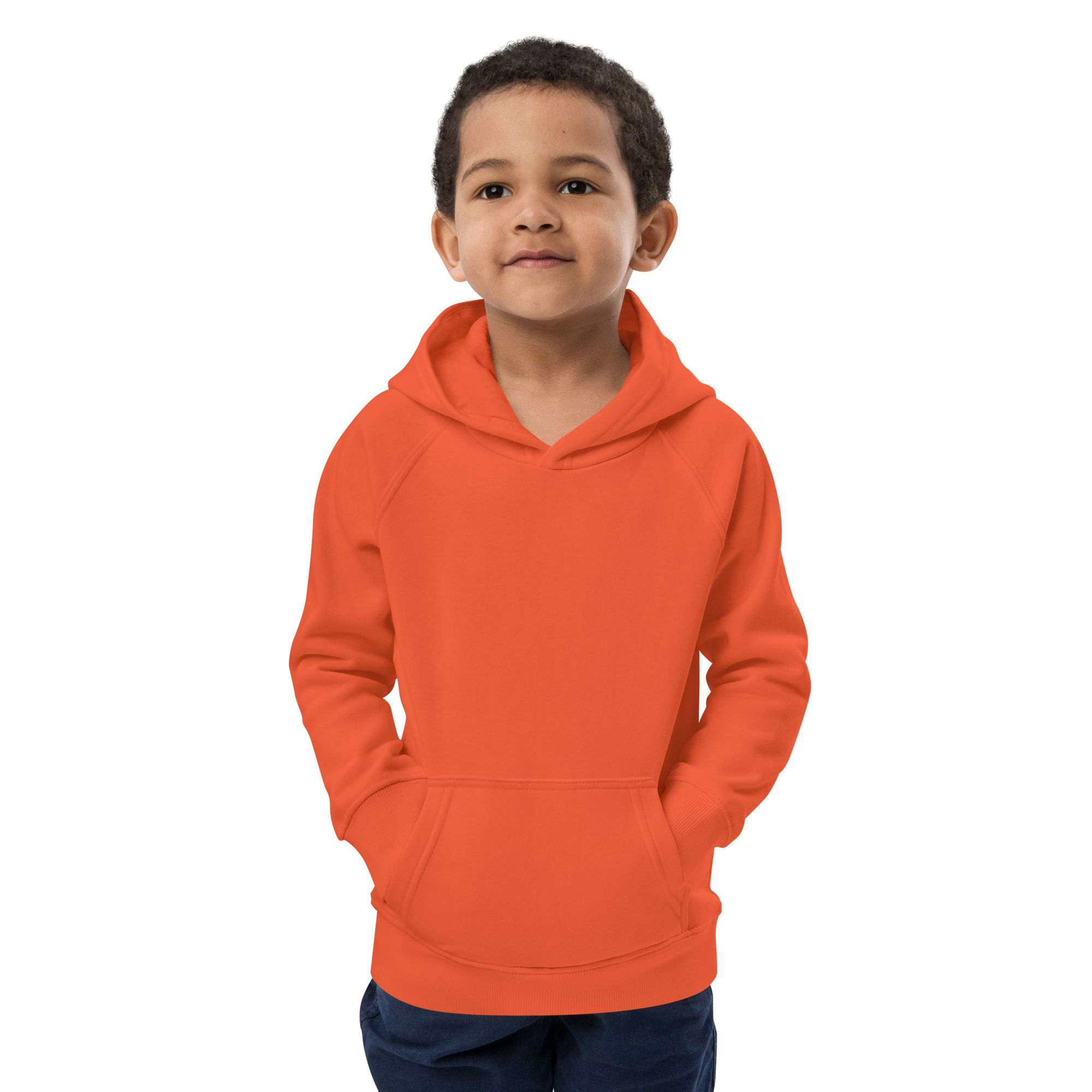 Öko-Kapuzenpullover für Kinder . Motiv Ziege . Druck hinten – Bild 5