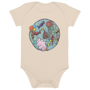 Babystrampler aus Bio-Baumwolle - Motiv Süßes