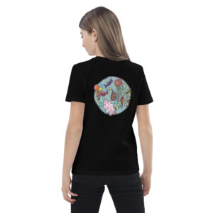 Bio-Baumwoll-T-Shirt für Kinder -Motiv Süßes - Druck hinten