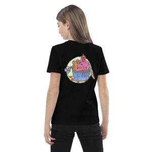 Bio-Baumwoll-T-Shirt für Kinder - Motiv Mäuse - Druck hinten