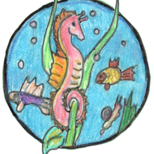 Druckdatei - Seepferdchen