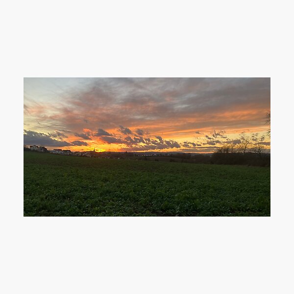 Foto: Sonnenuntergang im Odenwald