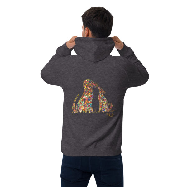 Bio Hoodie dunkel - Motiv Blumenhunde – Bild 9