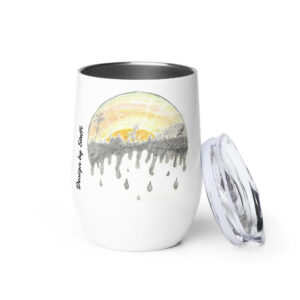 Weinbecher - Motiv Sonnenuntergang